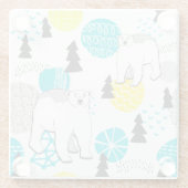 シロクマ ガラスコースター (裏面)