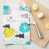 シロクマ キッチンタオル (四つ折り)