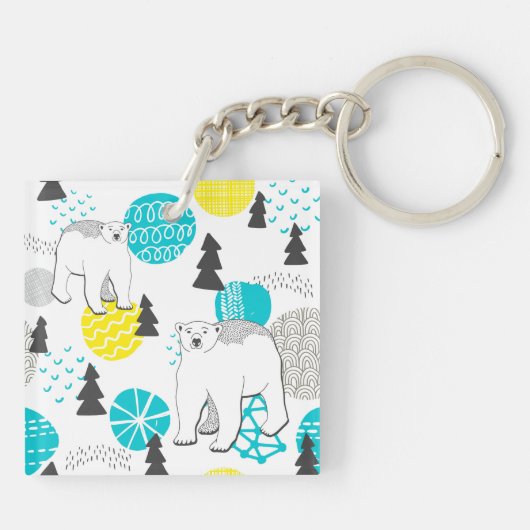 シロクマ キーホルダー (裏面)