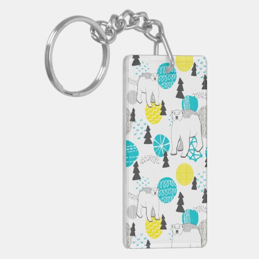 シロクマ キーホルダー (正面左)