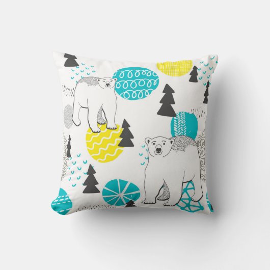 シロクマ クッション (正面)