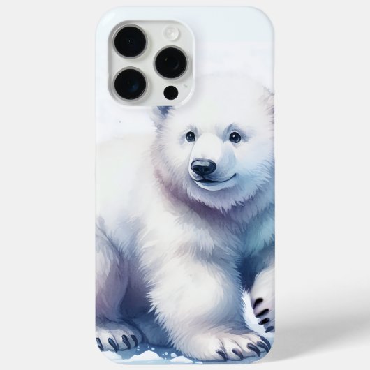 シロクマ クールで落ち着いた無敵の存在 Case-Mate iPhoneケース (裏面)