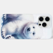 シロクマ クールで落ち着いた無敵の存在 Case-Mate iPhoneケース (裏面 (横))
