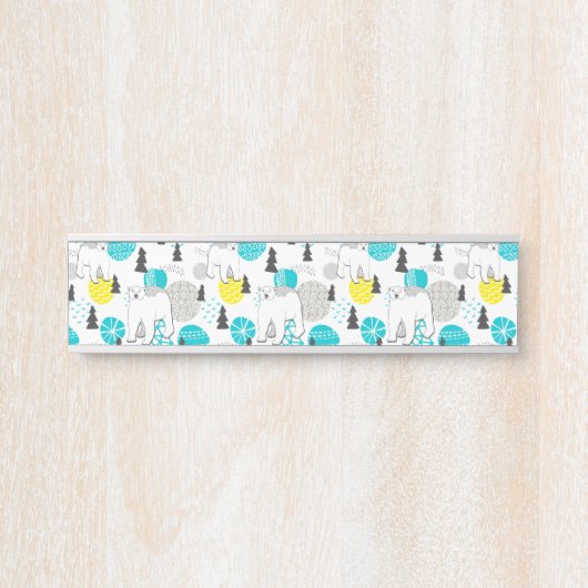 シロクマ サインプレート (正面)