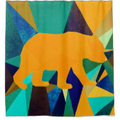 シロクマ シャワーカーテン (正面)