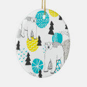 シロクマ セラミックオーナメント (右)