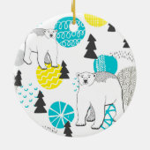 シロクマ セラミックオーナメント (裏面)