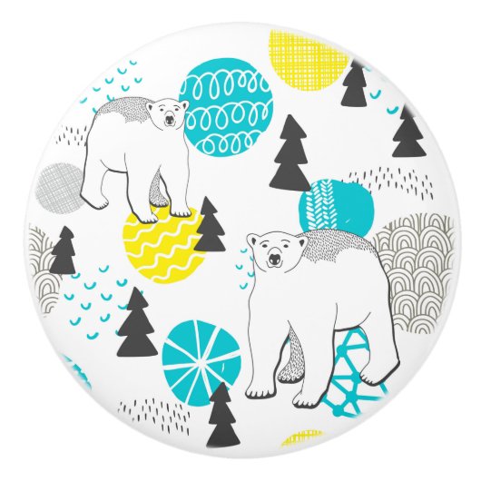 シロクマ セラミックノブ (正面)