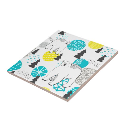 シロクマ タイル (側面)