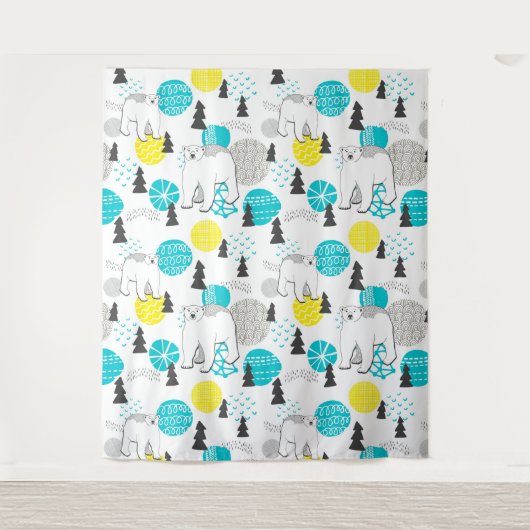 シロクマ タペストリー (正面)