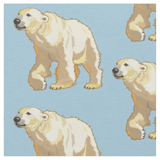 シロクマ ファブリック (クローズアップ)
