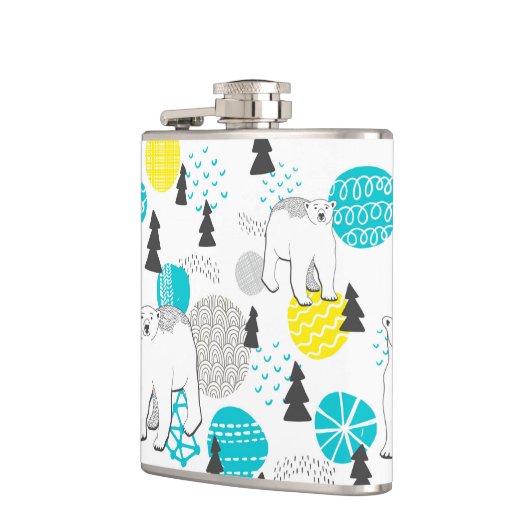 シロクマ フラスク (左)