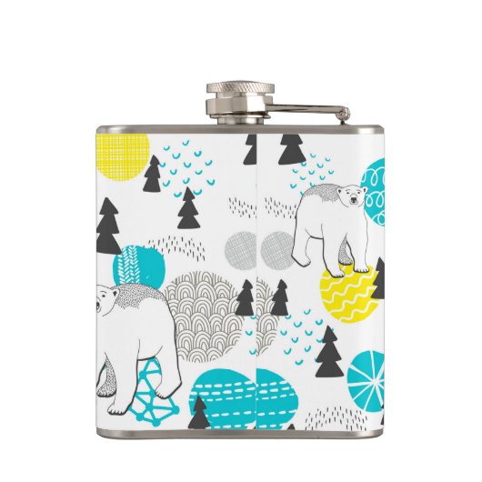 シロクマ フラスク (裏面)