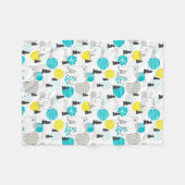 シロクマ フリースブランケット (正面(横))