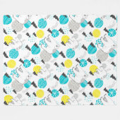 シロクマ フリースブランケット (正面(横))