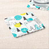 シロクマ ペーパーコースター (アングル)