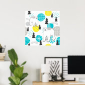 シロクマ ポスター (ホームオフィス)