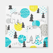 シロクマ マグネット (正面)