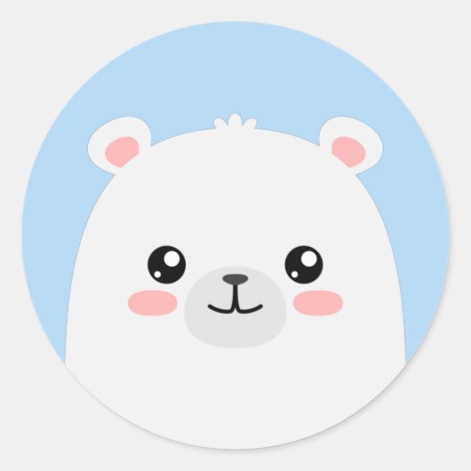 シロクマ ラウンドシール (正面)