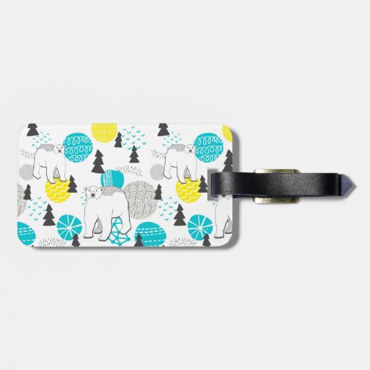 シロクマ ラゲッジタグ (裏面横)