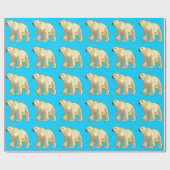 シロクマ ラッピングペーパー (フラット)