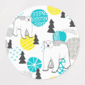 シロクマ ラベル (デザイン2)