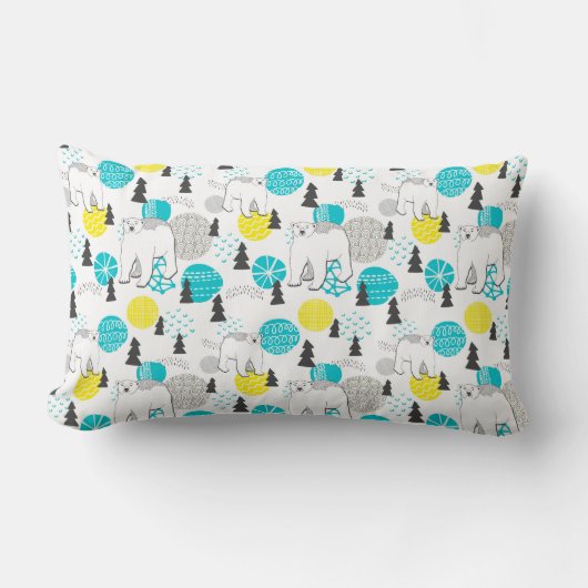 シロクマ ランバークッション (正面)