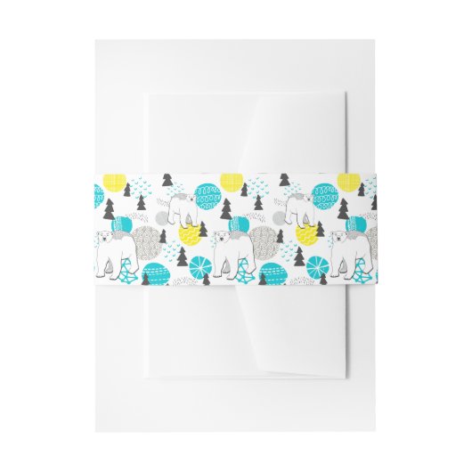 シロクマ 招待状ベリーバンド (正面例)