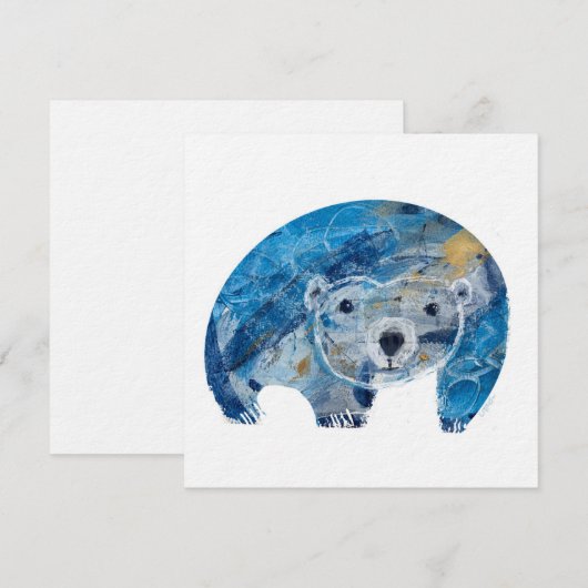 シロクマ（青） シーズンカード (正面/裏面)