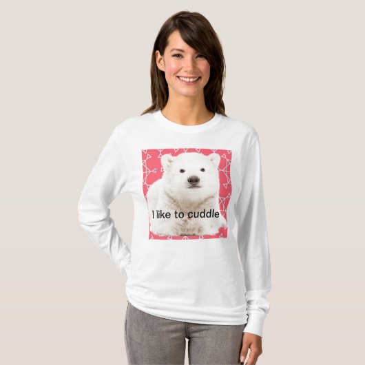 シロクマ Tシャツ (正面フル)