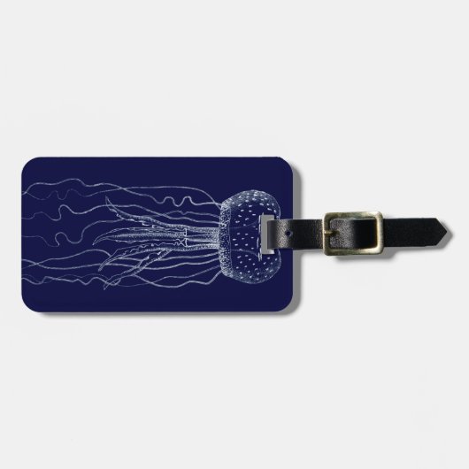 シロクラゲ ラゲッジタグ (正面横)