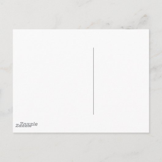 シロサイと遠くのフラミンゴ。 ポストカード (裏面)