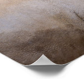 シロサイのクローズアップ ポスター (角)