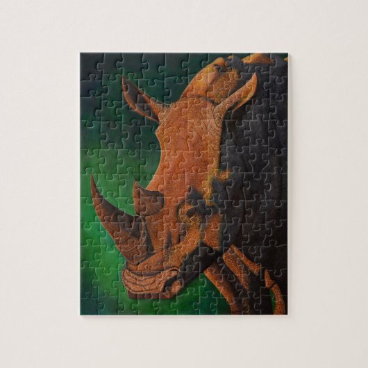 シロサイのパズル ジグソーパズル (縦)