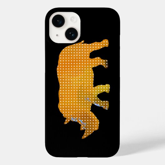 シロサイ動物 Case-Mate iPhoneケース (裏面)