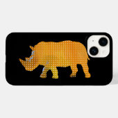 シロサイ動物 Case-Mate iPhoneケース (裏面 (横))