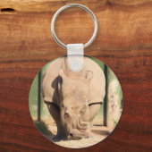 シロサイ キーホルダー (正面)