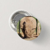 シロサイ 缶バッジ (正面&裏面)