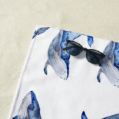 シロザトウクジラの海の生活 ビーチタオル (インサイチュ)