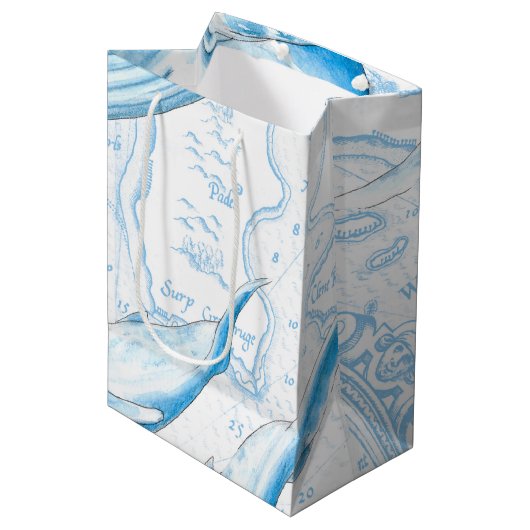 シロザトウクジラ科ホワイト ミディアムペーパーバッグ (正面アングル)