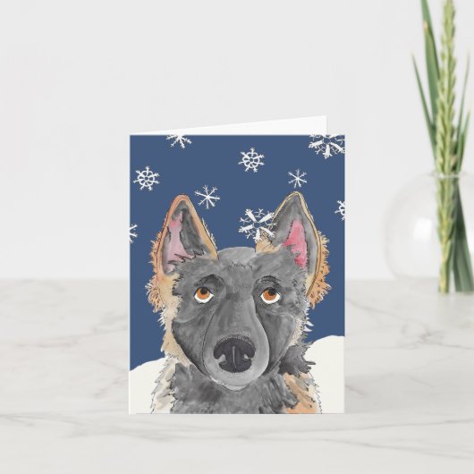 シロシェパードウィズスノー シーズンカード (正面)