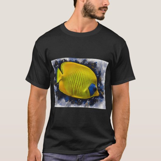 シロスジバタフライフィッシュ Tシャツ (正面)