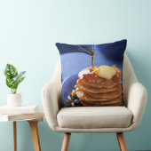 シロップおよびブルーベリーが付いているパンケーキ クッション (椅子)
