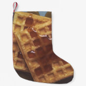 シロップが付いているワッフル スモールクリスマスストッキング (正面)