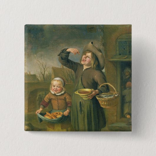 シロップの食べる人 缶バッジ (正面)