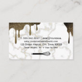 シロップグリッター滴 | 大理石とウィスク 名刺 (裏面)