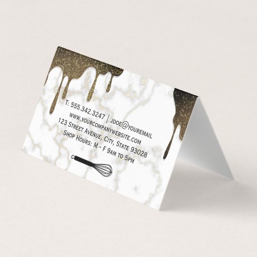 シロップグリッター滴 | 大理石 | ウィスクツール 名刺 (裏面)
