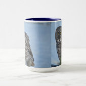 シロッ素晴らしグフクロウとスノーワイルドライフラプター マグカップ (中央)