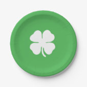 シロツメクサの葉の紙皿 ペーパープレート (正面)