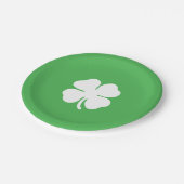 シロツメクサの葉の紙皿 ペーパープレート (アングル)